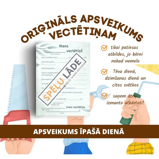 ORIĢINĀLS APSVEIKUMS VECTĒTIŅAM